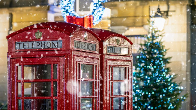 London i julstämning